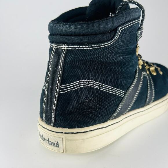 Timberland Dauset Hiker Canvas Hi Top Ankle Boots Sneakers Shoes Black Men 13